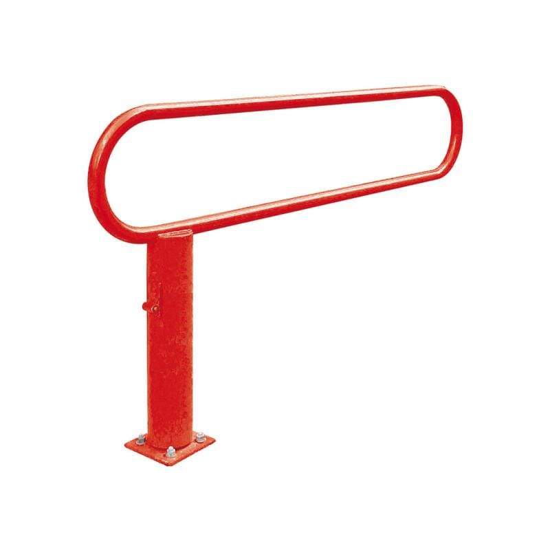 City Hoop Swivel Barrier 2000mm / Red (RAL 3020)