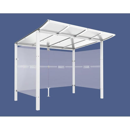 Cityscape Direct Modulo Bicycle Shelter 2000mm / White (RAL 9010) / Single Unit (Full Cladding)