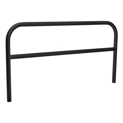 Cityscape Direct Hoop Reinforced Railing 2000mm / Zinc Primed and Painted / Black (RAL 9005)