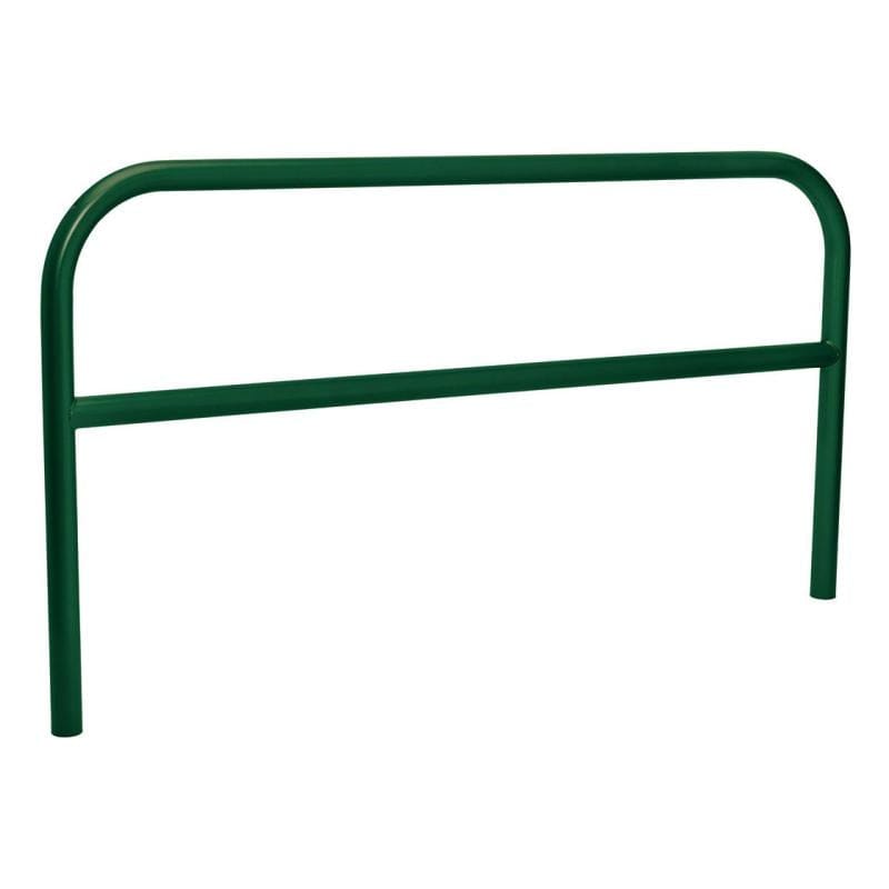 Cityscape Direct Hoop Reinforced Railing 2000mm / Zinc Primed and Painted / Green (RAL 6005)
