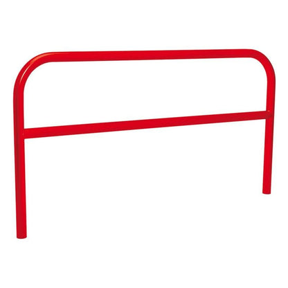 Cityscape Direct Hoop Reinforced Railing 2000mm / Zinc Primed and Painted / Red (RAL 3020)