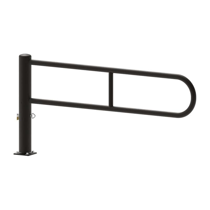 City Hoop Swivel Barrier 2300mm / Black (RAL 9005)
