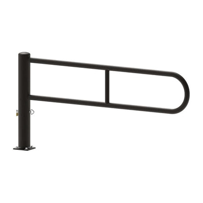 City Hoop Swivel Barrier 2300mm / Black (RAL 9005)