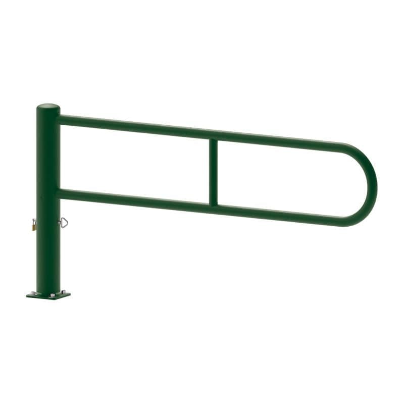 City Hoop Swivel Barrier 2300mm / Green (RAL 6005)