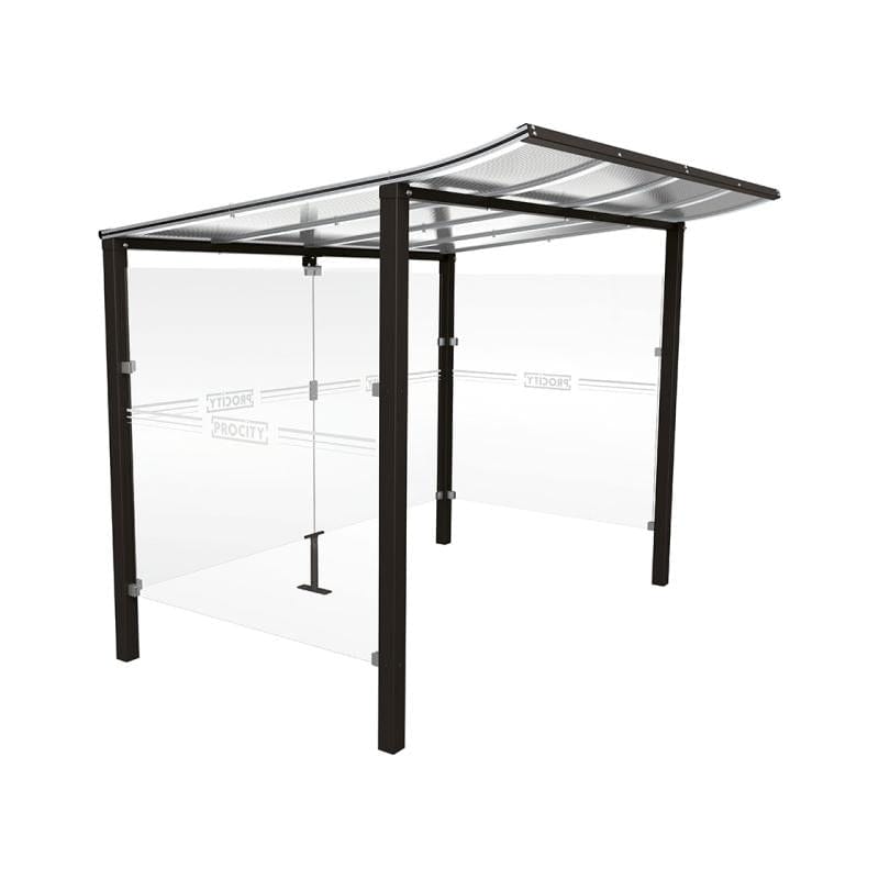 Cityscape Direct Modulo Cash/Ticket Machine Shelter 2500mm / Black (RAL 9005) / Concreting