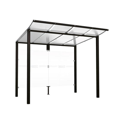 Cityscape Direct Modulo Bus Shelter 2500mm / Black (RAL 9005) / No side cladding