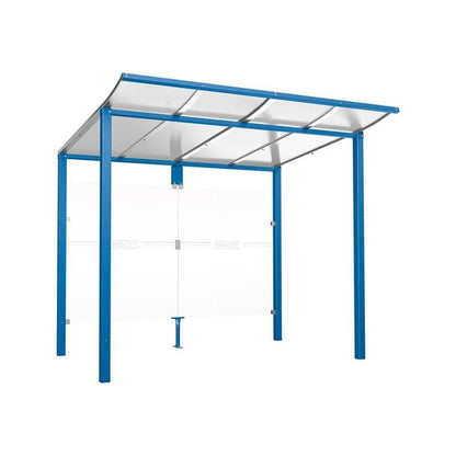 Cityscape Direct Modulo Bus Shelter 2500mm / Blue (RAL 5010) / No side cladding