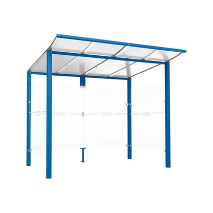Cityscape Direct Modulo Bus Shelter 2500mm / Blue (RAL 5010) / With cladding on both sides