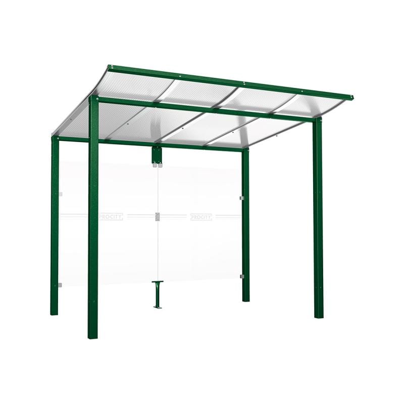 Cityscape Direct Modulo Bus Shelter 2500mm / Green (RAL 6005) / No side cladding