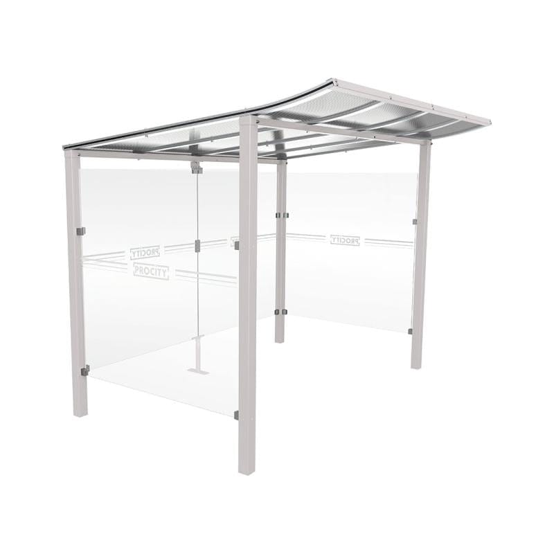 Cityscape Direct Modulo Cash/Ticket Machine Shelter 2500mm / Light Grey (RAL 7044) / Concreting