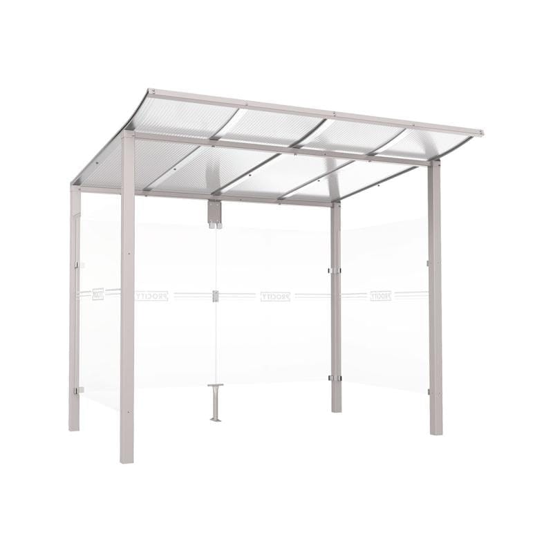 Cityscape Direct Modulo Bus Shelter 2500mm / Light Grey (RAL 7044) / With cladding on both sides