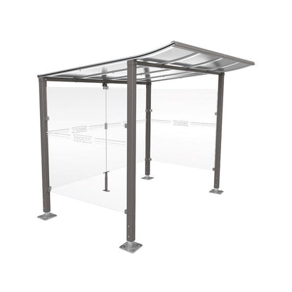 Cityscape Direct Modulo Cash/Ticket Machine Shelter 2500mm / Procity Grey / Base Plates