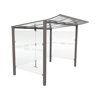 Cityscape Direct Modulo Cash/Ticket Machine Shelter 2500mm / Procity Grey / Concreting