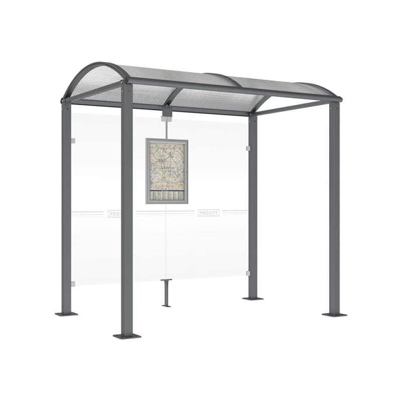Cityscape Direct Voute Bus Shelter 2500mm / Procity Grey / No side cladding