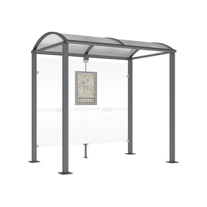 Cityscape Direct Voute Bus Shelter 2500mm / Procity Grey / No side cladding