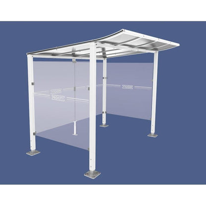 Cityscape Direct Modulo Cash/Ticket Machine Shelter 2500mm / White (RAL 9010) / Base Plates