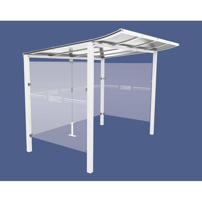 Cityscape Direct Modulo Cash/Ticket Machine Shelter 2500mm / White (RAL 9010) / Concreting