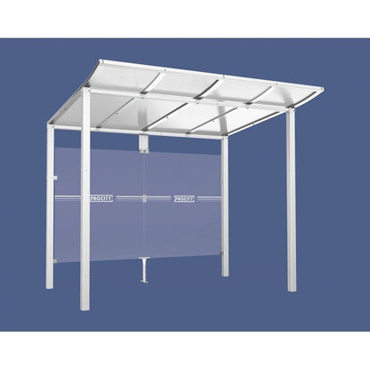Cityscape Direct Modulo Bus Shelter 2500mm / White (RAL 9010) / No side cladding