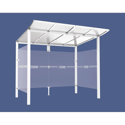 Cityscape Direct Modulo Bus Shelter 2500mm / White (RAL 9010) / With cladding on both sides