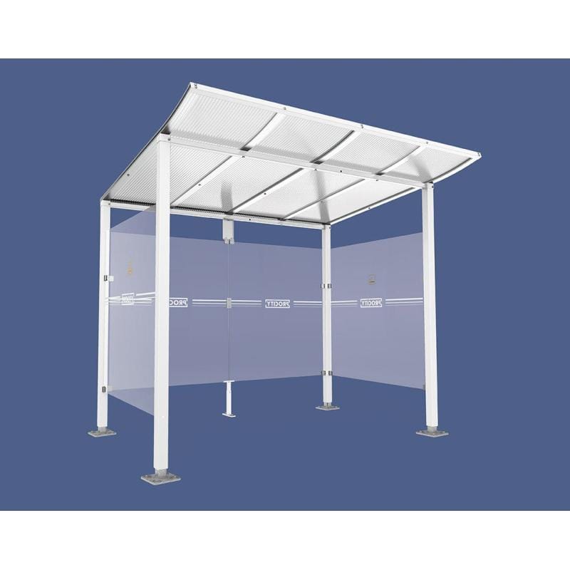 Cityscape Direct Modulo Smoking and Vaping Shelter 2500mm wide x 2000mm deep / White (RAL 9010)
