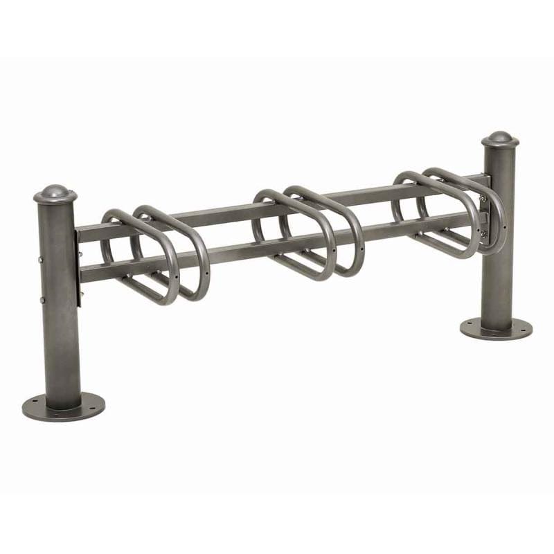 Cityscape Direct Province Bicycle Rack - Single Sided 3 Spaces / Procity Grey / Agora