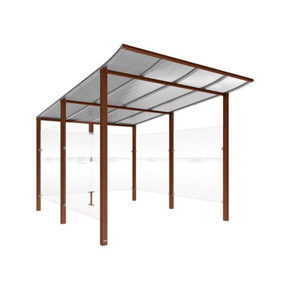 Cityscape Direct Modulo Bicycle Shelter 3400mm / Corten Effect / Single Unit (Full Cladding)