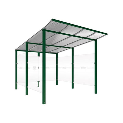 Cityscape Direct Modulo Bicycle Shelter 3400mm / Green (RAL 6005) / Single Unit (Full Cladding)
