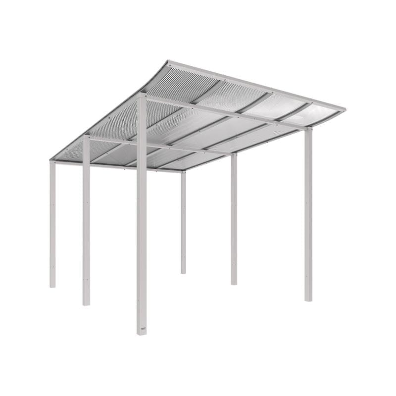 Cityscape Direct Modulo Bicycle Shelter 3400mm / Light Grey (RAL 7044) / Single Unit (No Cladding)