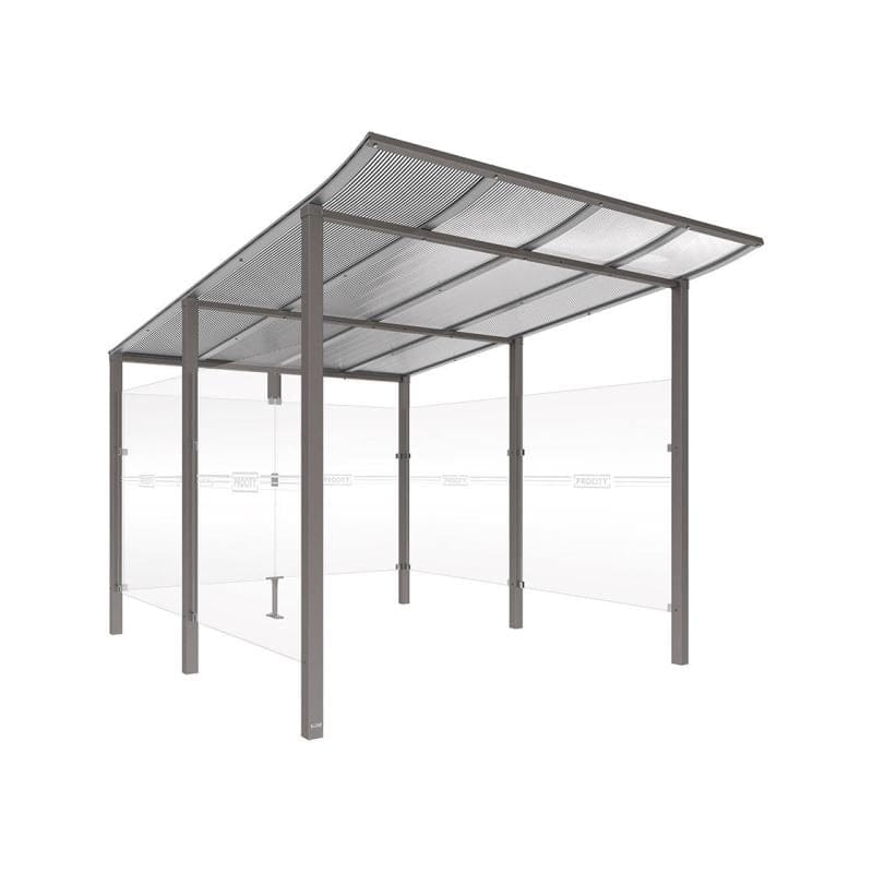 Cityscape Direct Modulo Bicycle Shelter 3400mm / Procity Grey / Single Unit (Full Cladding)