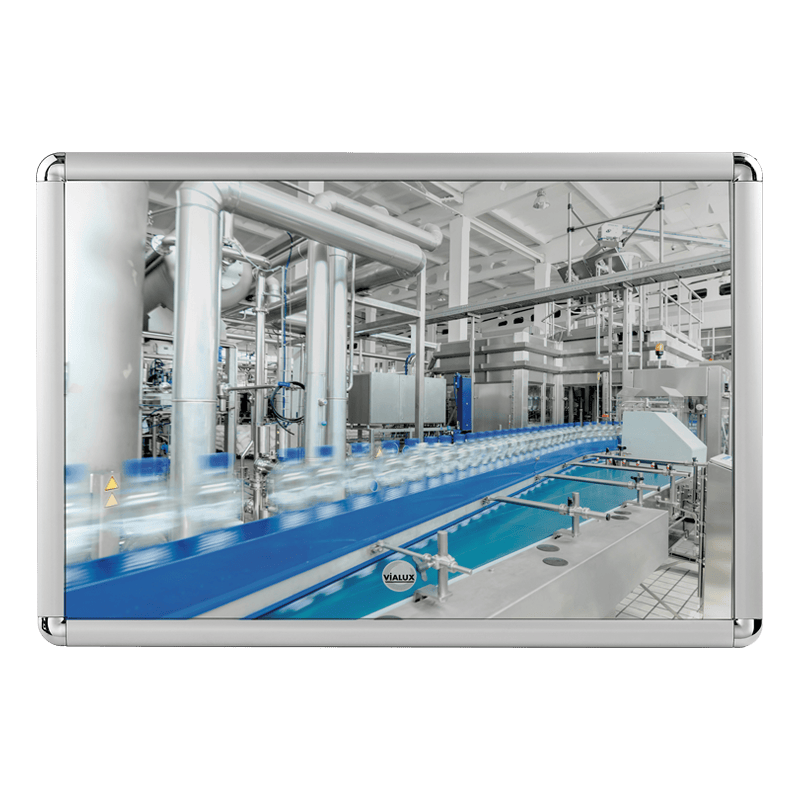 Cityscape Direct Industry and Workplace Flat Shatterproof Mirror 400 x 600mm / Framed