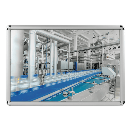 Cityscape Direct Industry and Workplace Flat Shatterproof Mirror 400 x 600mm / Framed
