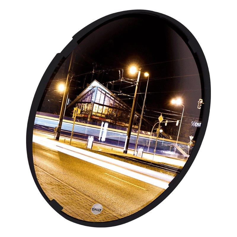 Cityscape Direct Multi-Purpose Mirror with Coloured Frames 400mm diameter / Polymir / Black