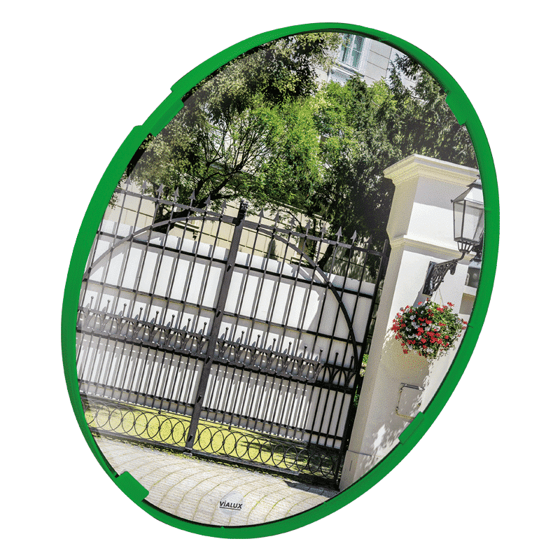 Cityscape Direct Multi-Purpose Mirror with Coloured Frames 400mm diameter / Polymir / Green