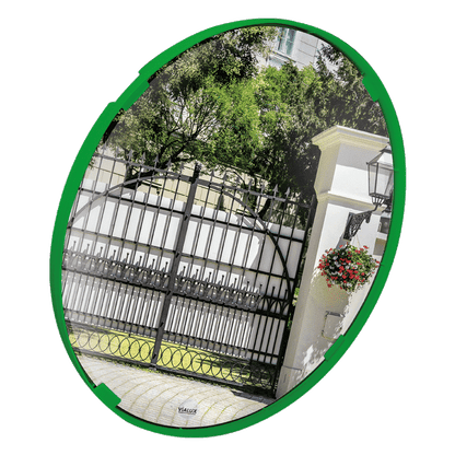 Cityscape Direct Multi-Purpose Mirror with Coloured Frames 400mm diameter / Polymir / Green