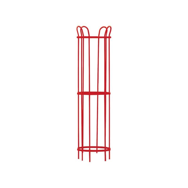 City Tree Guard (Pack of 5) 450mm diameter x 1870mm high / Red (RAL 3020)
