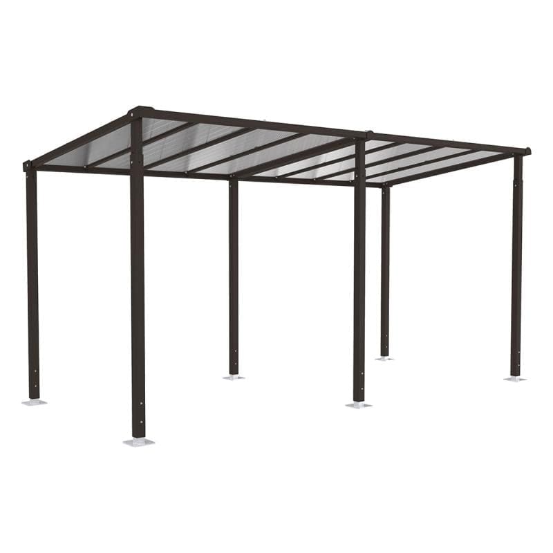 Cityscape Direct Milan Walkway Shelter 5000mm / Black (RAL 9005) / No Required