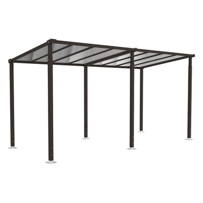 Cityscape Direct Milan Walkway Shelter 5000mm / Black (RAL 9005) / No Required