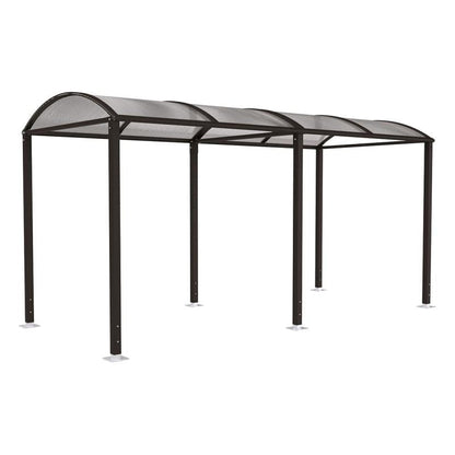 Cityscape Direct Voute Walkway Shelter 5000mm / Black (RAL 9005) / Not Required
