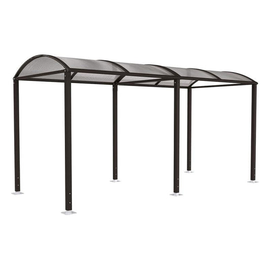 Cityscape Direct Voute Walkway Shelter 5000mm / Black (RAL 9005) / Not Required