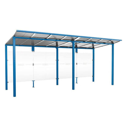 Cityscape Direct Modulo Bus Shelter 5000mm / Blue (RAL 5010) / No side cladding
