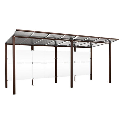 Cityscape Direct Modulo Bus Shelter 5000mm / Brown (RAL 8017) / No side cladding