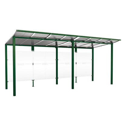 Cityscape Direct Modulo Bus Shelter 5000mm / Green (RAL 6005) / No side cladding