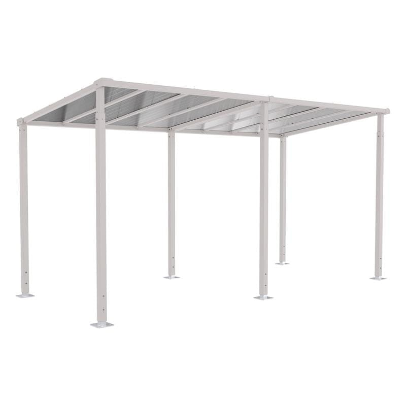 Cityscape Direct Milan Walkway Shelter 5000mm / Light Grey (RAL 7044) / No Required