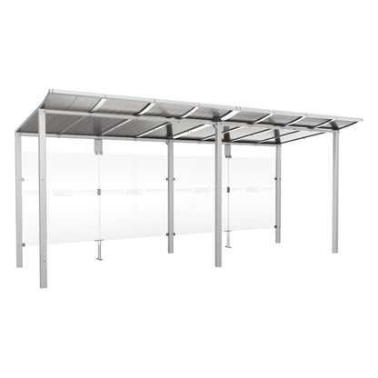Cityscape Direct Modulo Bus Shelter 5000mm / Light Grey (RAL 7044) / No side cladding