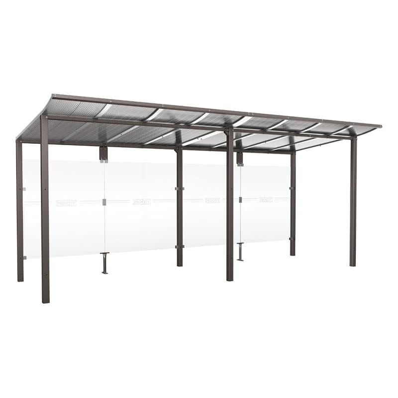 Cityscape Direct Modulo Bus Shelter 5000mm / Procity Grey / No side cladding