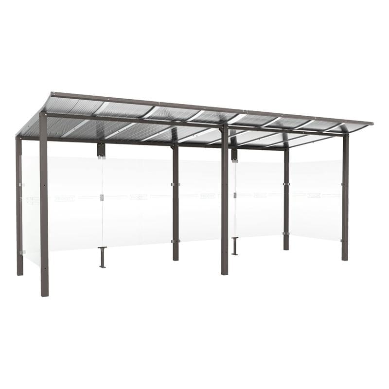 Cityscape Direct Modulo Bus Shelter 5000mm / Procity Grey / With cladding on both sides