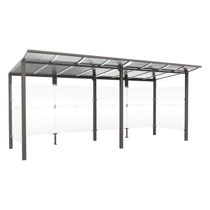 Cityscape Direct Modulo Bus Shelter 5000mm / Procity Grey / With cladding on both sides