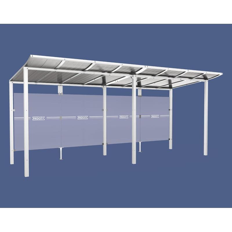 Cityscape Direct Modulo Bus Shelter 5000mm / White (RAL 9010) / No side cladding