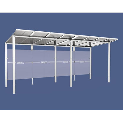 Cityscape Direct Modulo Bus Shelter 5000mm / White (RAL 9010) / No side cladding