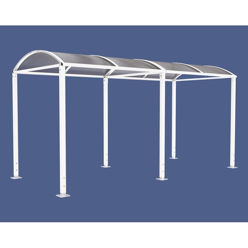 Cityscape Direct Voute Walkway Shelter 5000mm / White (RAL 9010) / Not Required